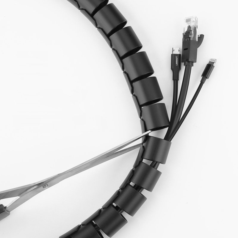 UGREEN Pelindung Kabel Spiral Tube 25mm Pembungkus Kabel Listrik Komputer ETC