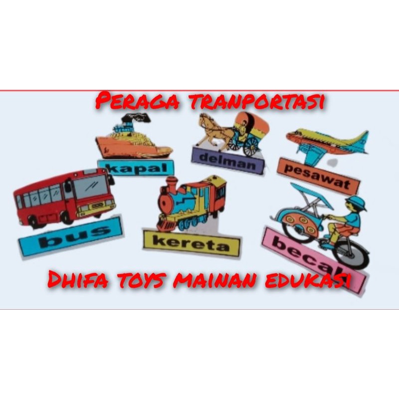 APE TK/PAUD peraga alat tranportasi umum