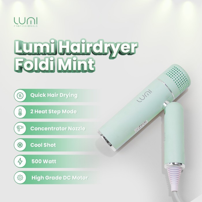 Lumi Hairdryer Foldi Mint