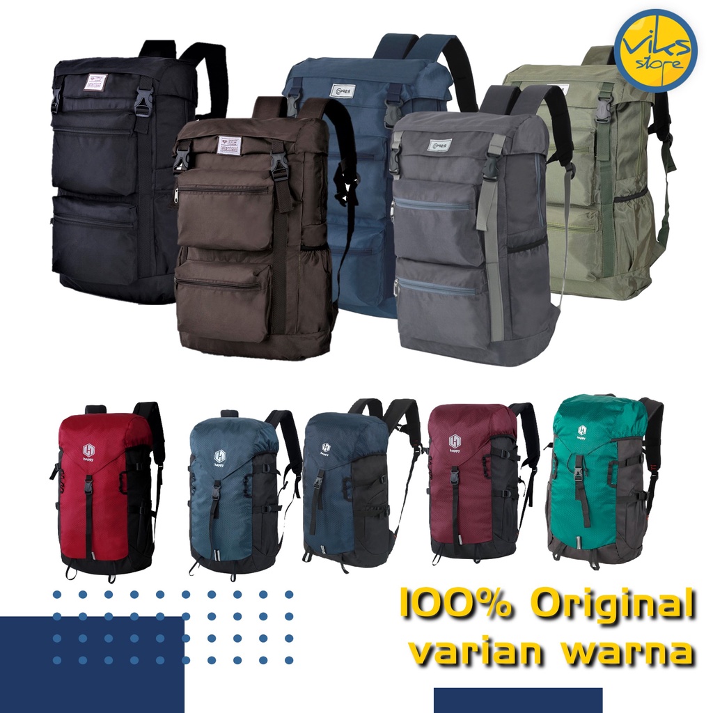 Tas Gunung Hiking Backpack Adventure Carrier 40L Semi Carrier - Tas Semi Keril Murah Original Kuat Ransel Traveling Backpacker