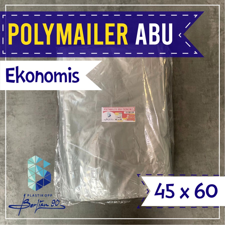 Plastik Polymailer Abu Ekonomis 45x60 Kantong Plastik Packing Polymailer Online Shop Amplop Plastik 