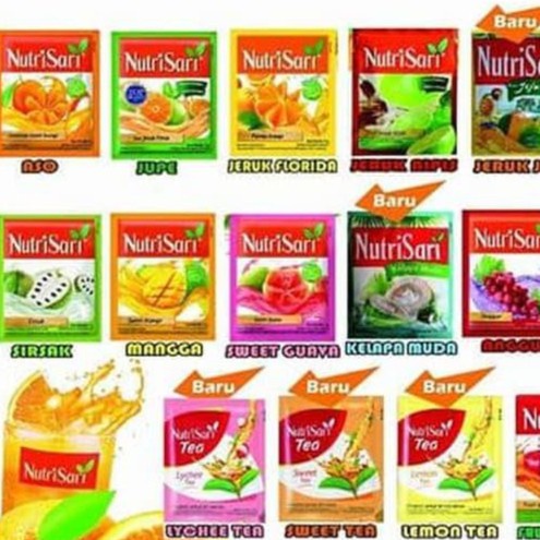 

Nutrisari Semua Rasa 110gr (10 Sache x 11gr)