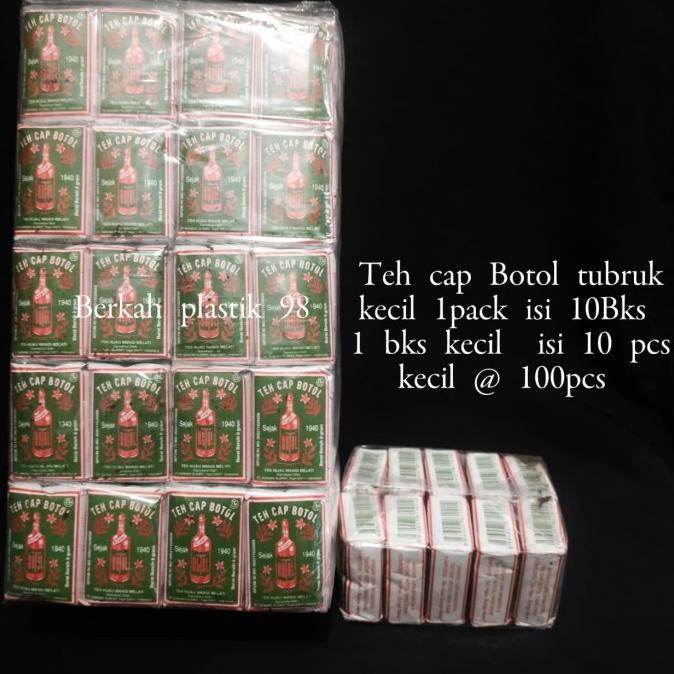 

Teh cap botol tubruk kecil 1 bal isi 10 bks / 8 g