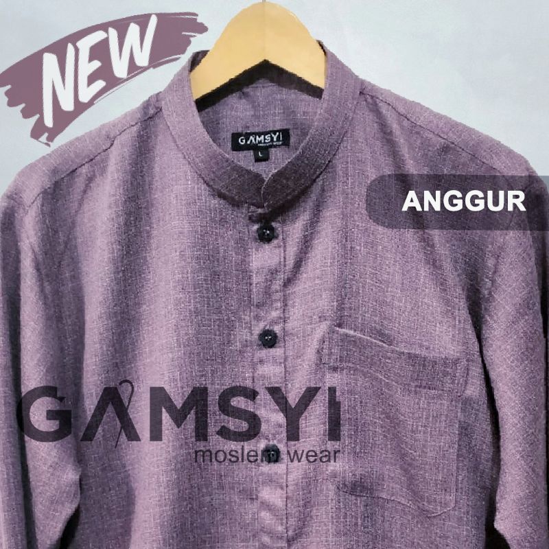 1 Kodi Baju Koko Lengan Panjang GAMSYI/ Koko polos dewasa