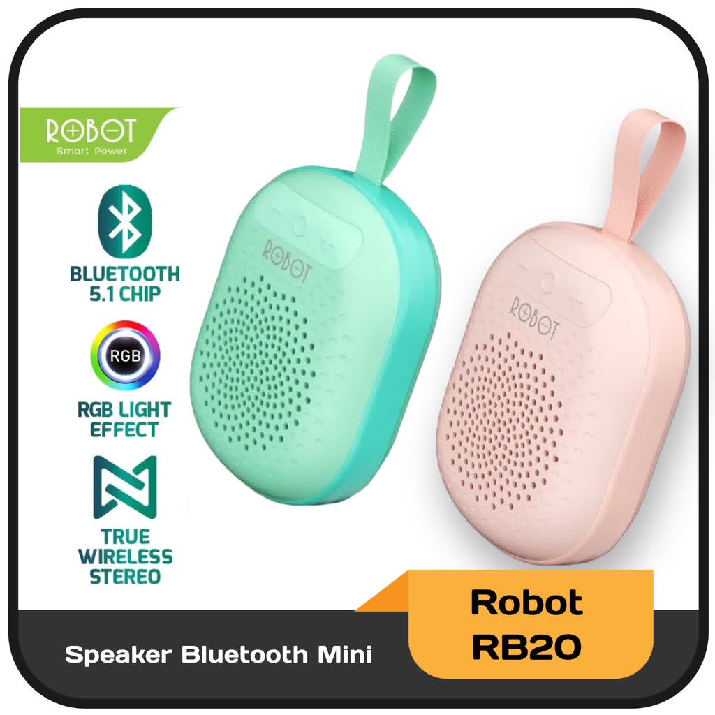 Speaker Bluetooth mini Robot RB20 Bluetooth 5.1