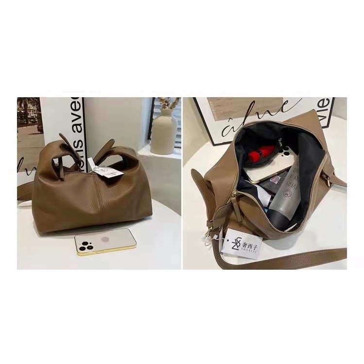 BJ64936 - BLACK/BROWN/KHAKI - TAS TOTE SHOULDERBAG SLEMPANG WANITA FASHION IMPORT MODIS ELEGAN TERMURAH TERLARIS TERBARU BAGSTORE JAKARTA TAS BATAM ZC4936