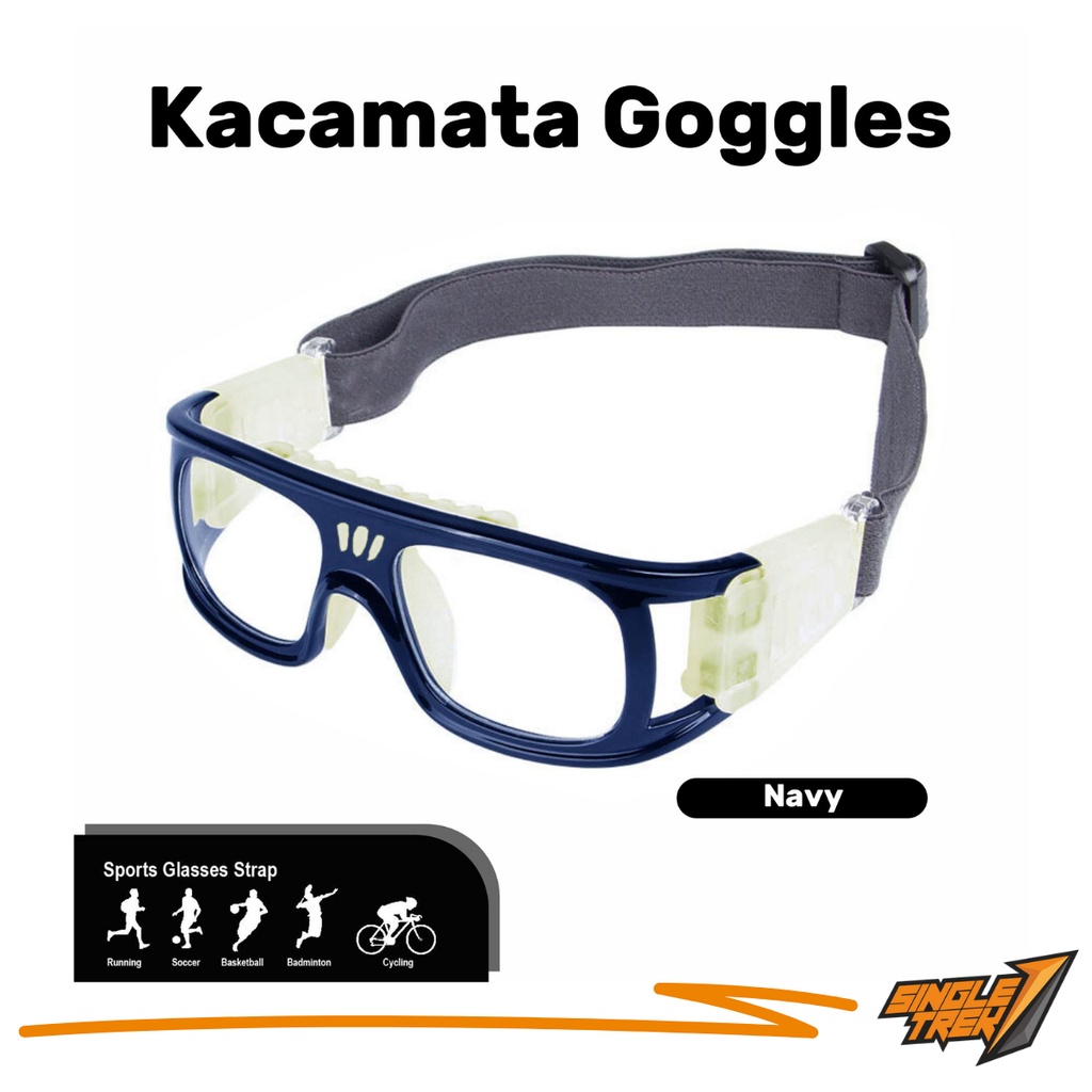 Kacamata Sepeda Goggle Bahan Polycarbonate - GOSL Navy