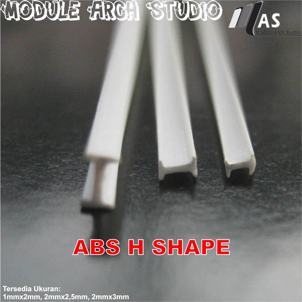 ABS Stick H Shape - Pipa Plastik Bentuk H - Maket Baja WF