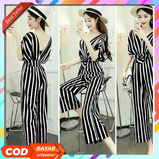 Jumpsuit Wanita Korean Style Pendek Jeans Terbaru 2022 Overall Remaja Viral Tik Tok Ibu Hamil Outer 