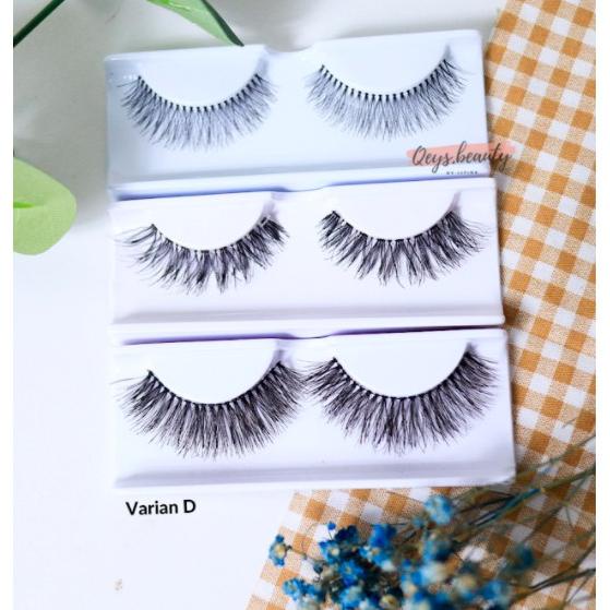 [KODE X846] (GRATIS LEM) BULU MATA ISI 3 / QEYS BEAUTY PREMIUM EYELASHES BULU MATA PALSU