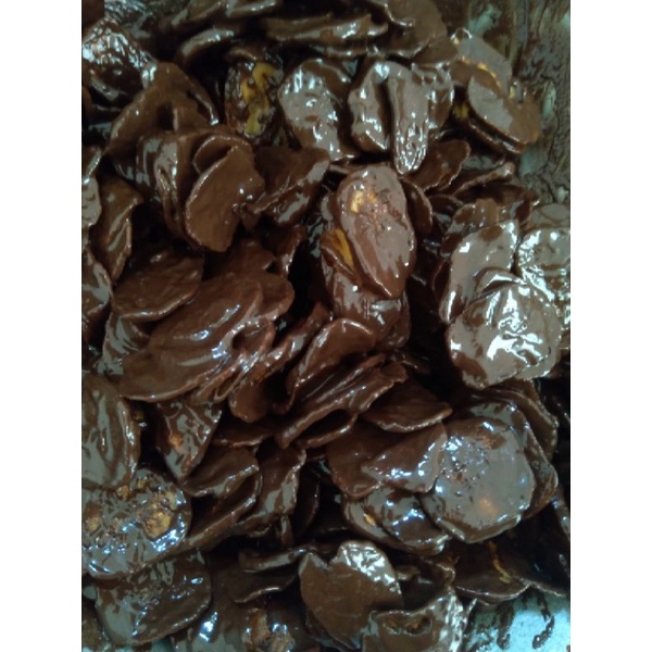 

keripik pisang/ coklat, stroberi, greantea lumer/ cemilan sehat