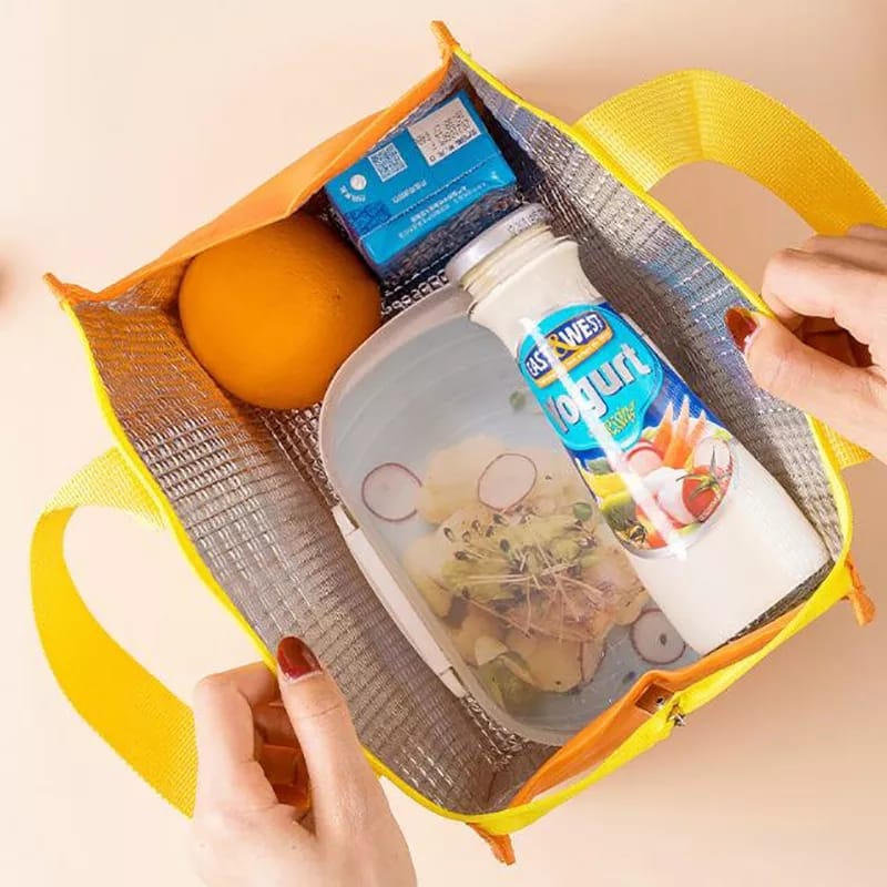 Tas Bekal Cooler Bag Waterproof Tahan Panas Tas Makan Anak Sekolah Tas Bekal Kantor Anti Air Dengan Thermal Tahan Panas