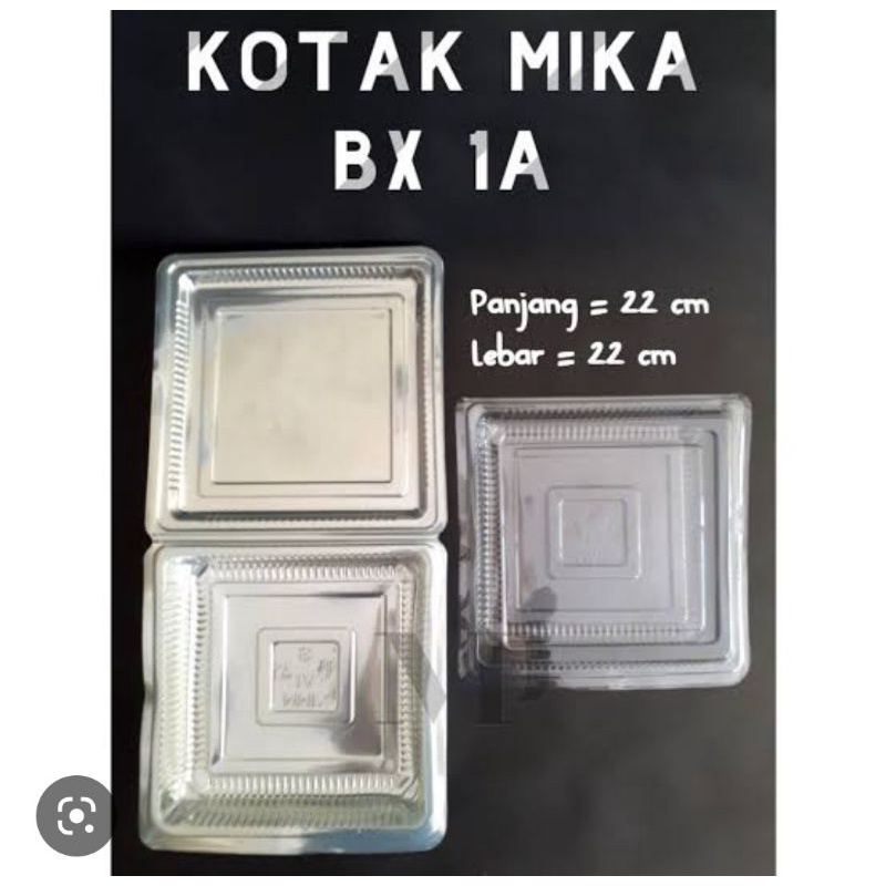 Kotak Mika 1A / Mika Plastik 100pcs