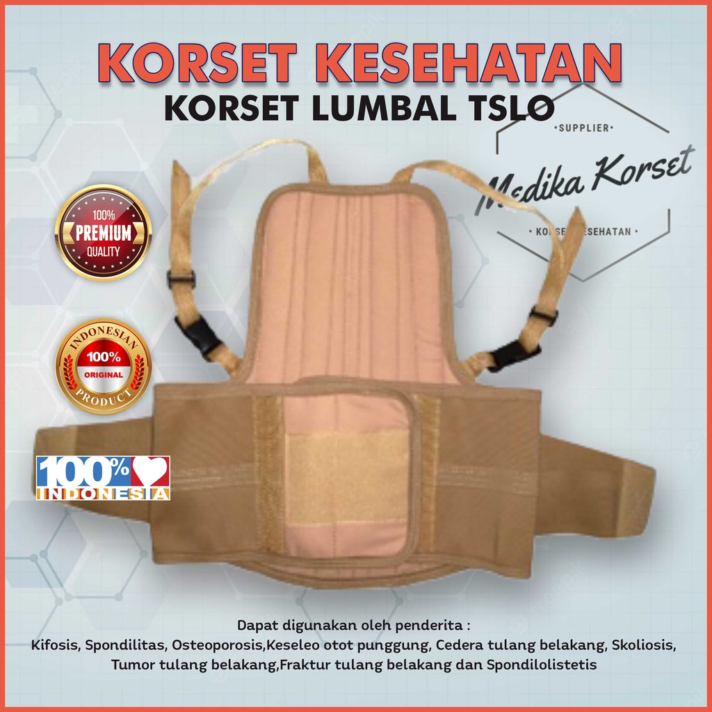 KORSET NYERI PUNGGUNG - Korset Lumbal Tulang Belakang TLSO