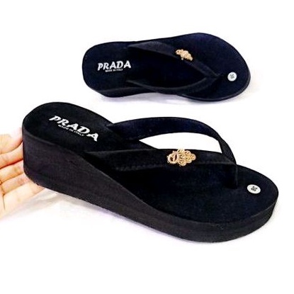 SANDAL WEDGES KOREA MURAH - SANDAL JEPIT  WANITA - SANDAL WANITA MURAH (PRADE MERAK)