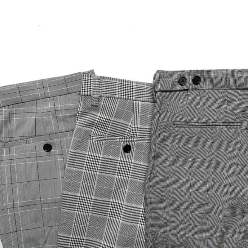 CELANA PANJANG H&M TARTAN SUIT PANTS ORIGINAL