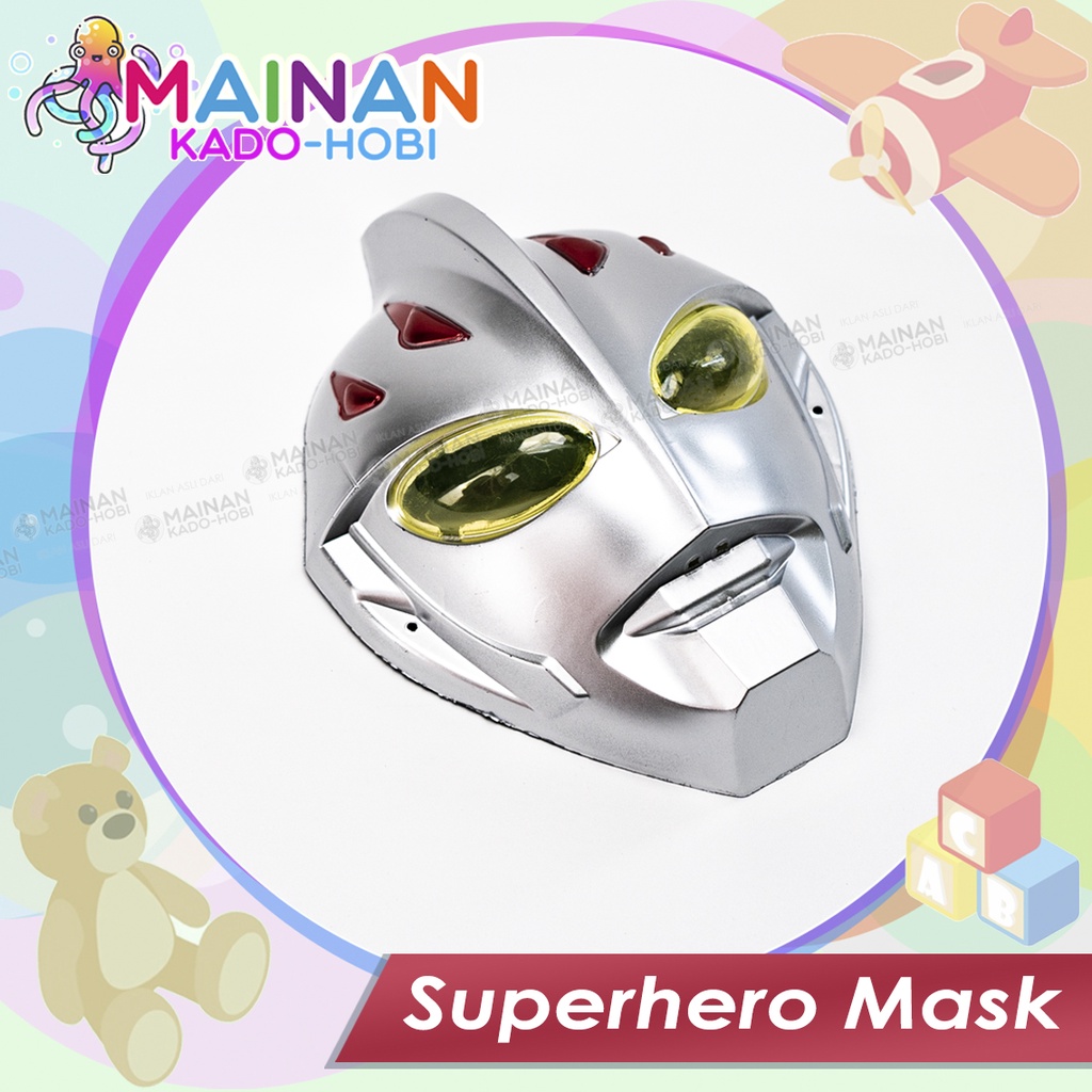 MAINAN ANAK TOPENG SUPERHERO MASK ROBOT KARAKTER ULTRAMAN