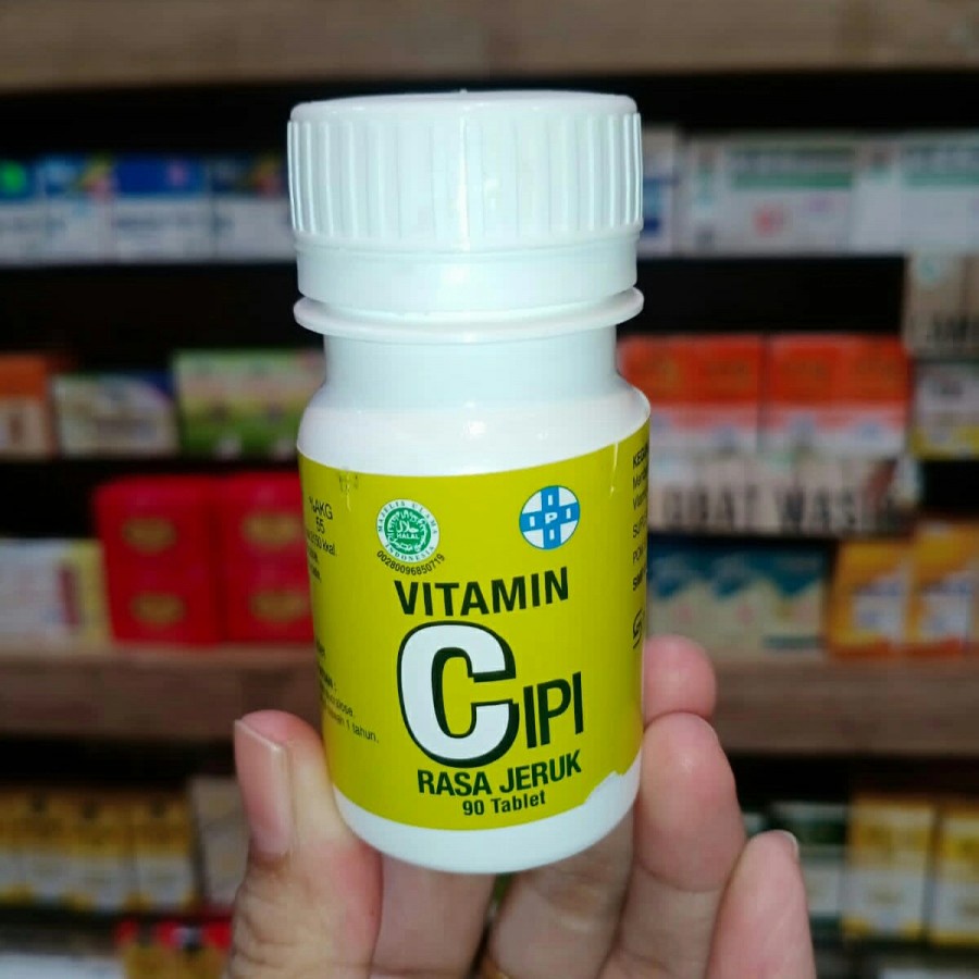 Jual VITAMIN C IPI RASA JERUK BOTOL ISI 90 TABLET, Supra Ferbindo Farma