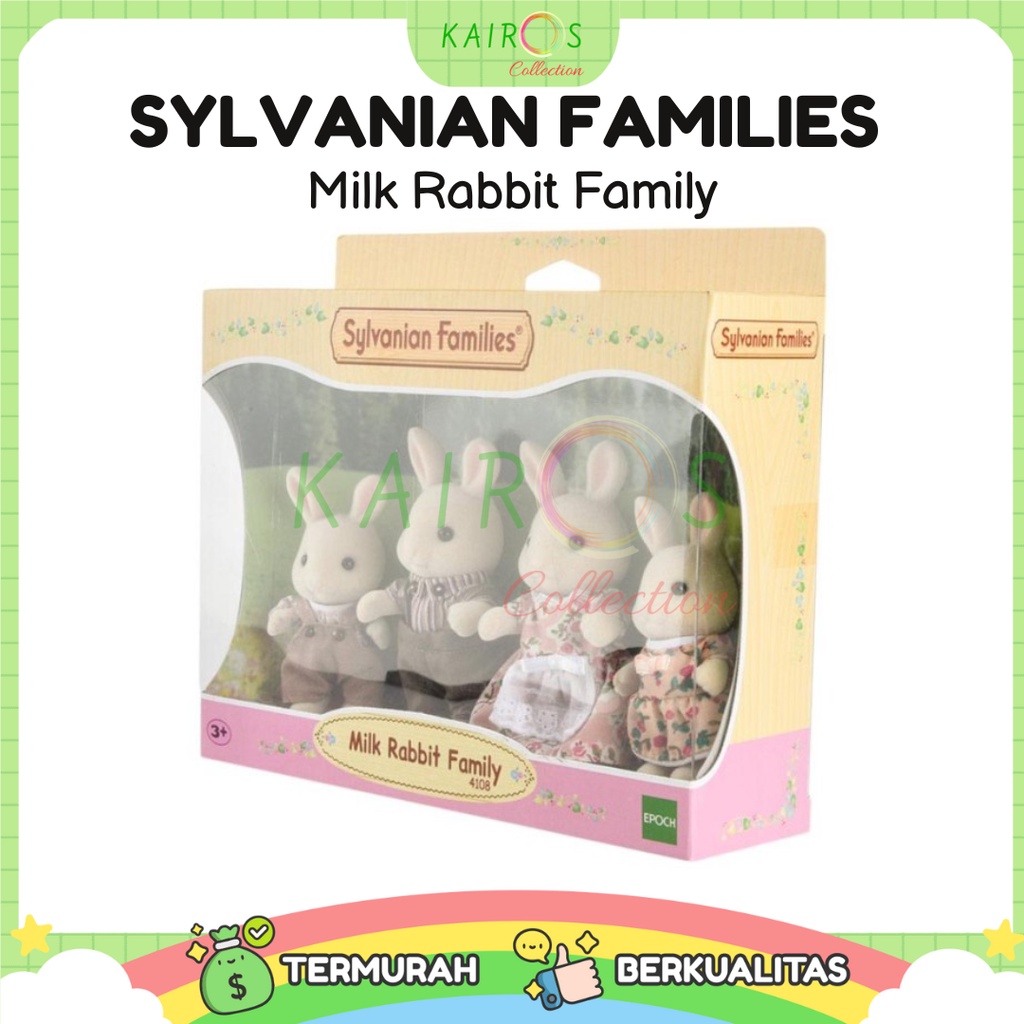 Sylvanian Families Milk Rabbit Family