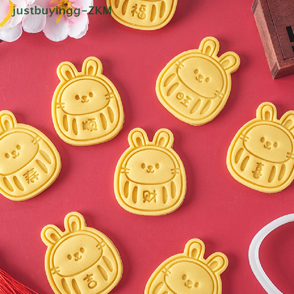 [Hanya Beli] Cetakan Biskuit Bentuk Kelinci Tahun Baru Fondant Pastry Cutter Baking Cookies Mold [RICO]