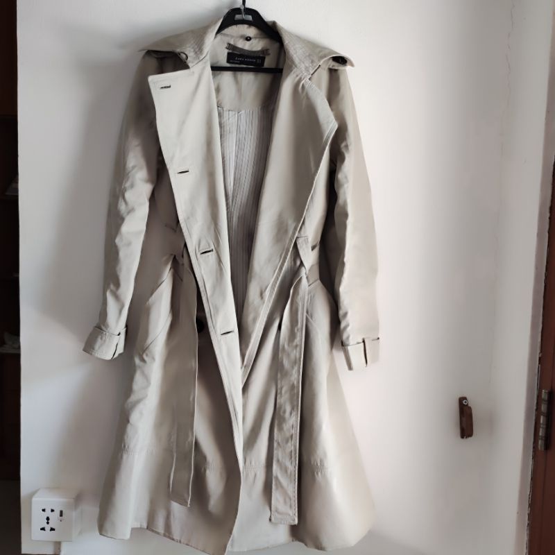 ORIGINAL ZARA WOMEN Long coat winter autumn spring original size XS Preloved thrift bekas