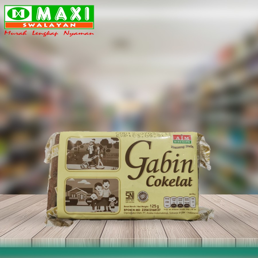 

Aim Gabin Biskuit 150gr Coklat