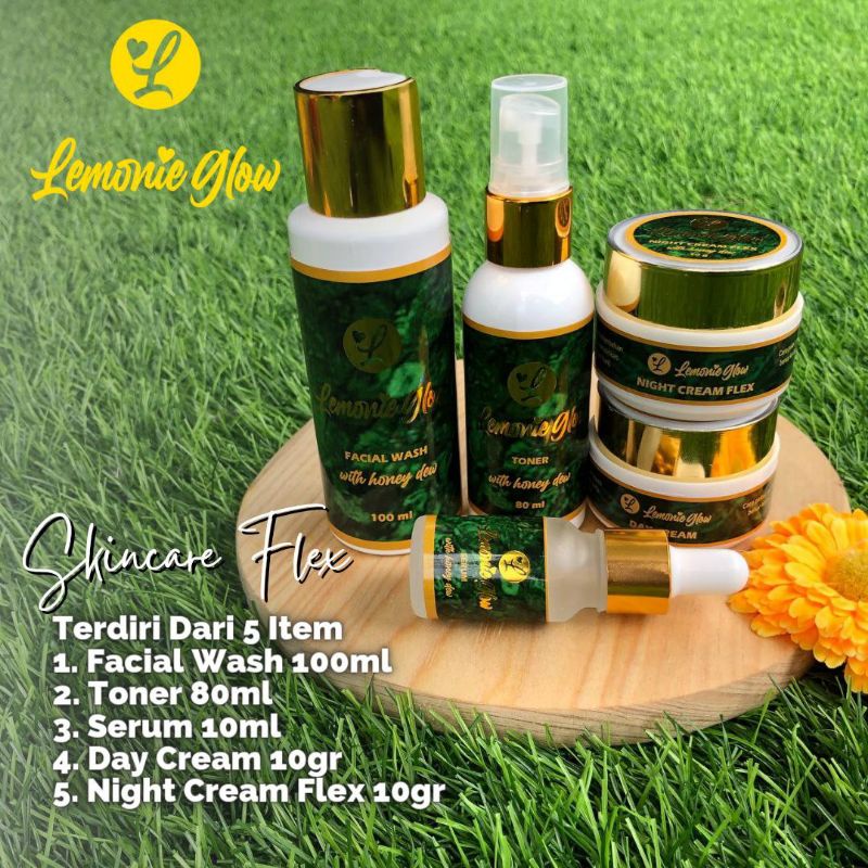 Paket Skincare Lemonie Glow Flek/Acne/Glow untuk Kulit Flek/Kusam/Jerawat