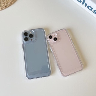 IPHONE Soft Case Transparan Kompatibel Untuk Iphone14 13 12 11 Pro XS Max XR X8 7 6S Plus SE Silikon TPU Casing Ponsel Shockproof Cover