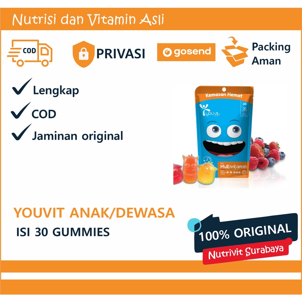 Youvit Multivitamin Anak / DEWASA Pouch 30`S