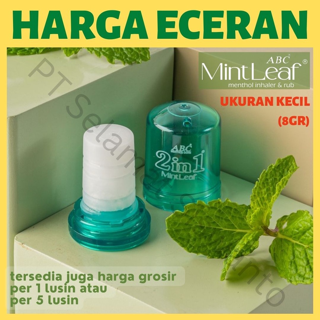 menthol MintLeaf abc Kecil 8gr - inhaler & obat gosok