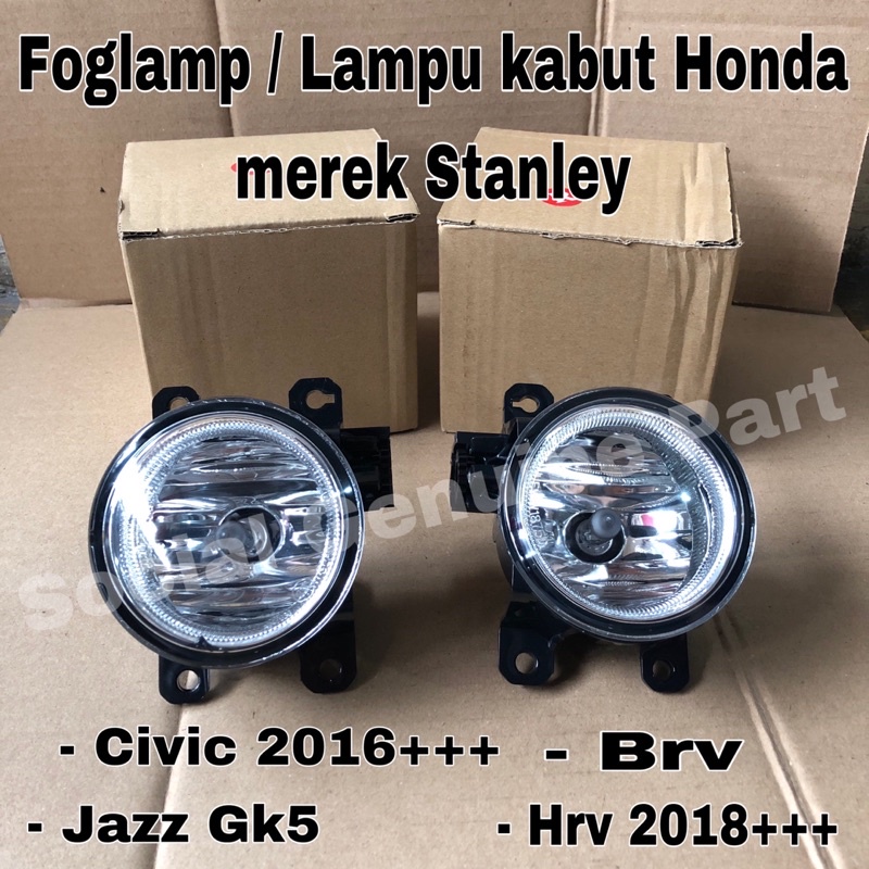 Foglamp Lampu kabut Honda Jazz Gk5 Brv Hrv 2018+ civic 2016+ Crv Original Stanley