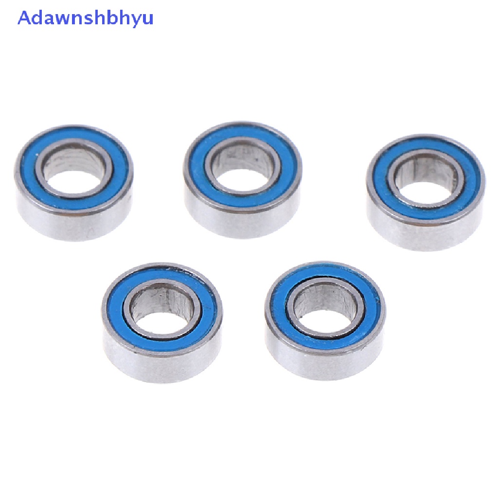 Adhyu 5Pcs Biru 4 * 8 * 3mm MR84RS MR84-2RS 4x8x3mm Karet sealed ball Bearing ID