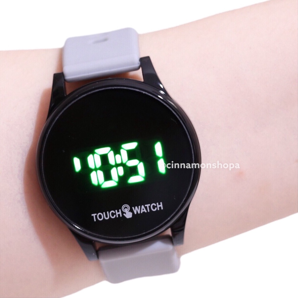 Jam tangan LED wanita pria touch screen layar sentuh smartwatch jam digital