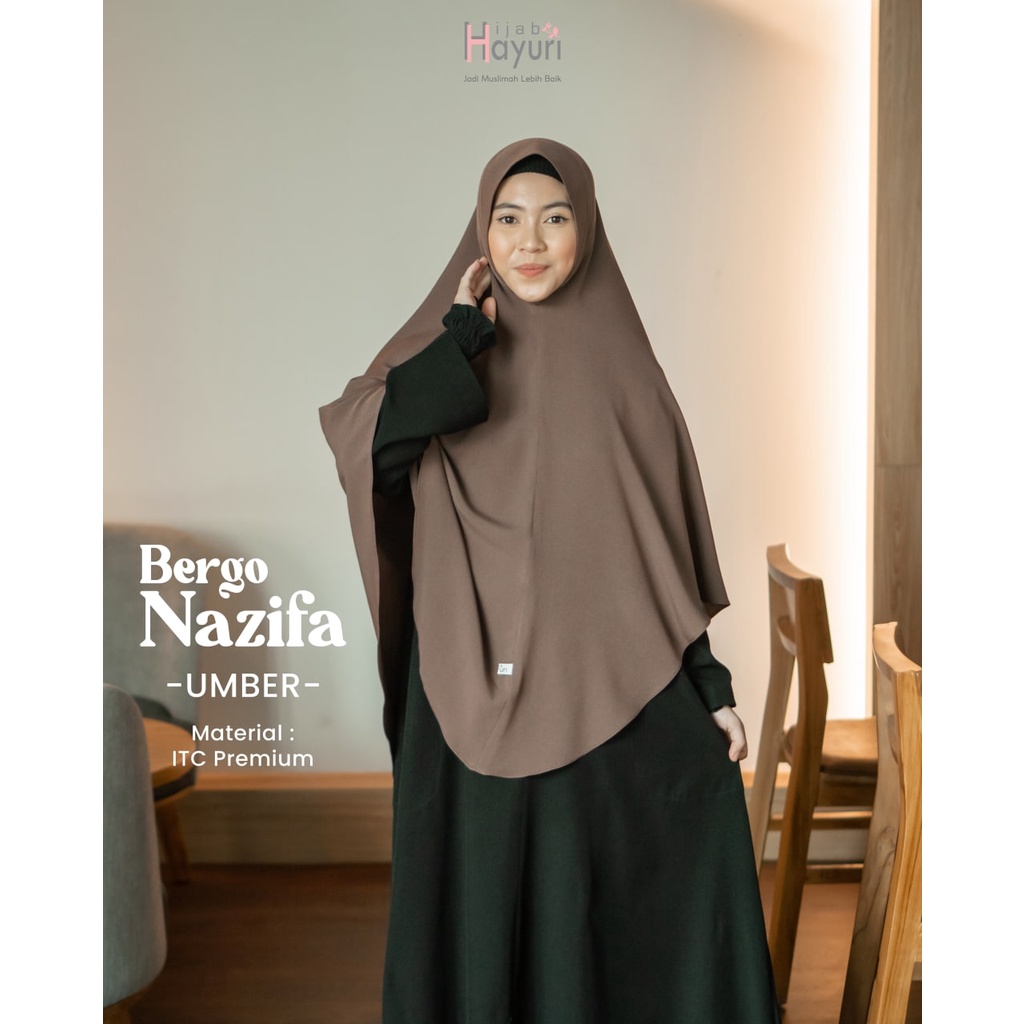 HIJAB HAYURI BERGO NAZIFA | BERGO INSTAN SOFT PED