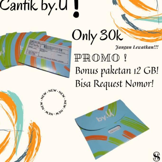 NEW !! 11.11 PROMO! Nomor cantik By.U kartu perdana Telkomsel Paketan 20GB 7Hari / 50GB 30Hari [KODE