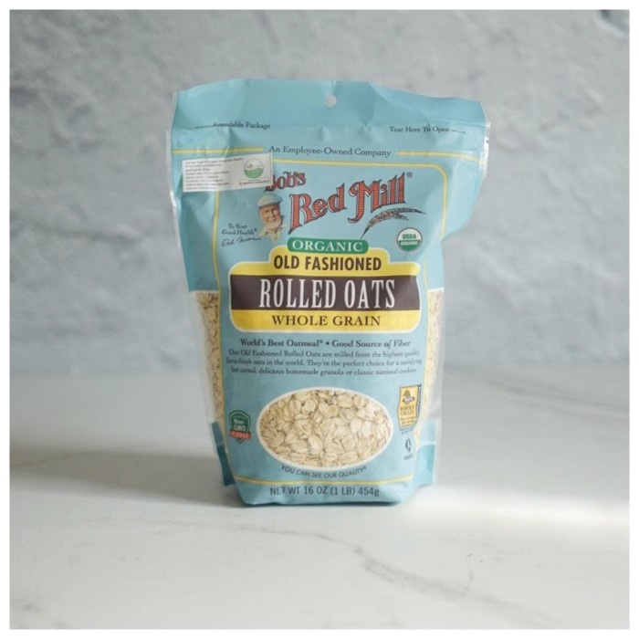 

Bob'S Red Mill Organic Old Fashioned Rolled Oats 454G Txs0X-78
