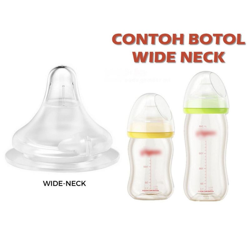 lov me❤ Nipple Wide Neck Peristaltik Soft Touch bisa buat botol Tipe wideneck Pigeon Avent Baby Safe