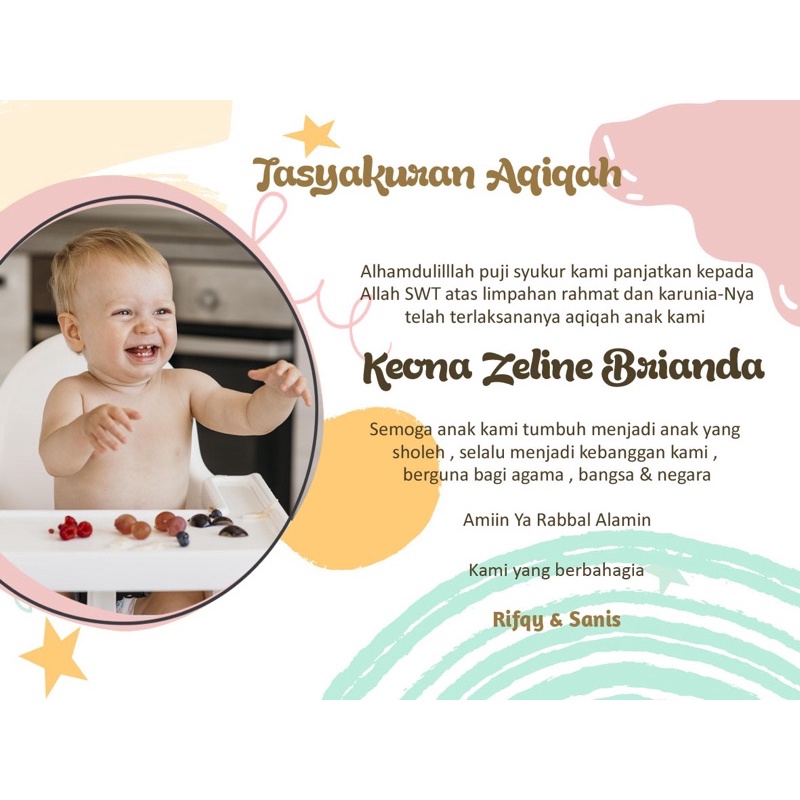 stiker box makanan aqiqah