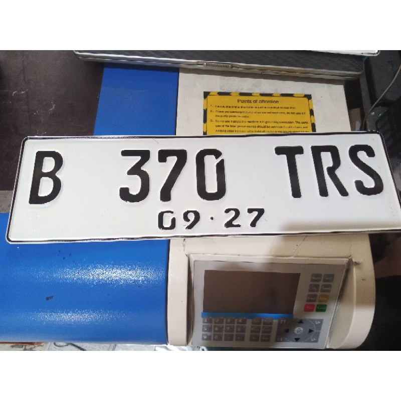 plat mobil font baru/nopil (satuan) 14x46cm/standar samsat