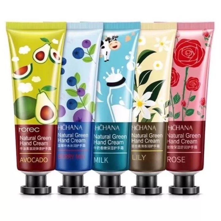 Hand Cream Hchana Moisturizing elastic Hand Cream Krim tangan harum Handcream Murah