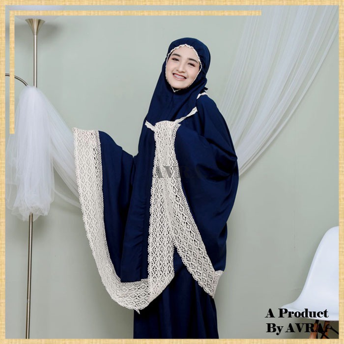 Mukena Dewasa Jumbo Mukenah 2in1 Renda Bahan Rayon Katun Adem Lembut Premium Berkualitas