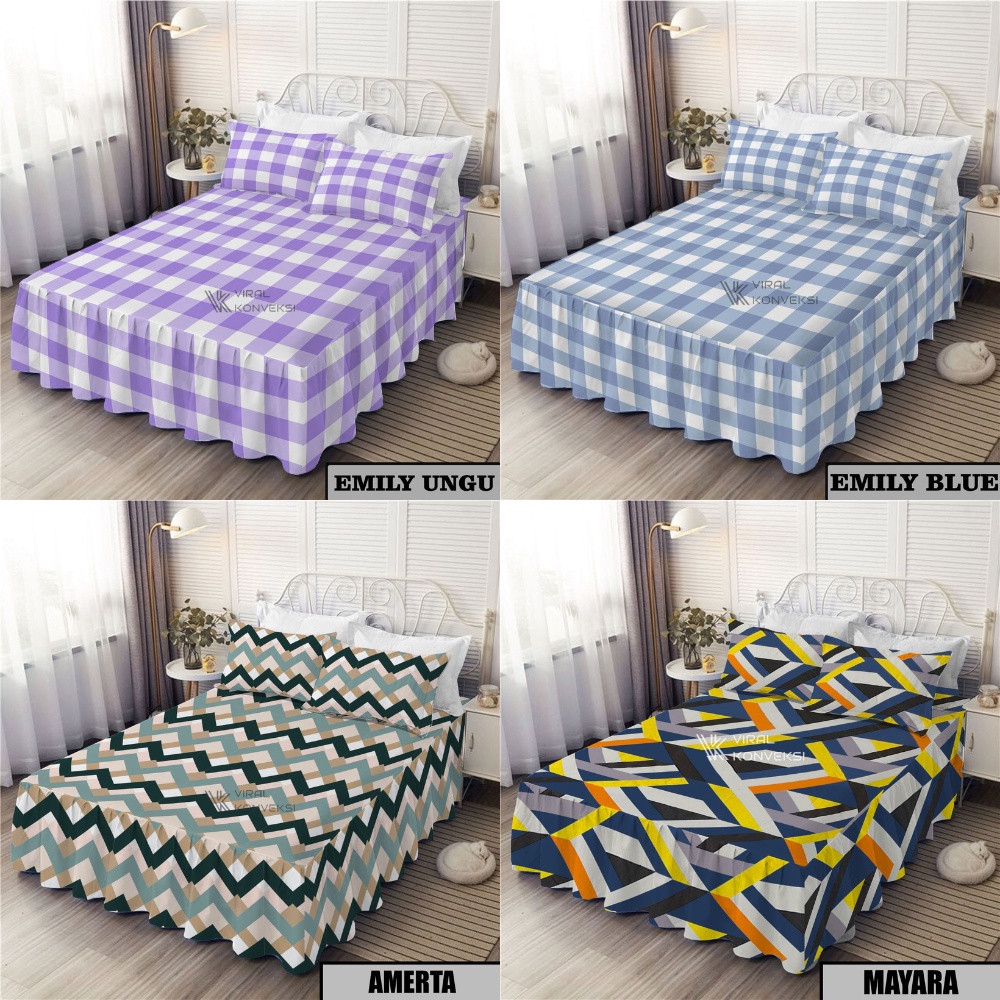 Sprei Rumbai Homemade 180x200 160x200 King Queen Model Rempel