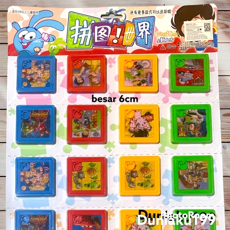 mainan puzzle geser 9 kotak / mainan edukasi anak / puzle / mainan murah