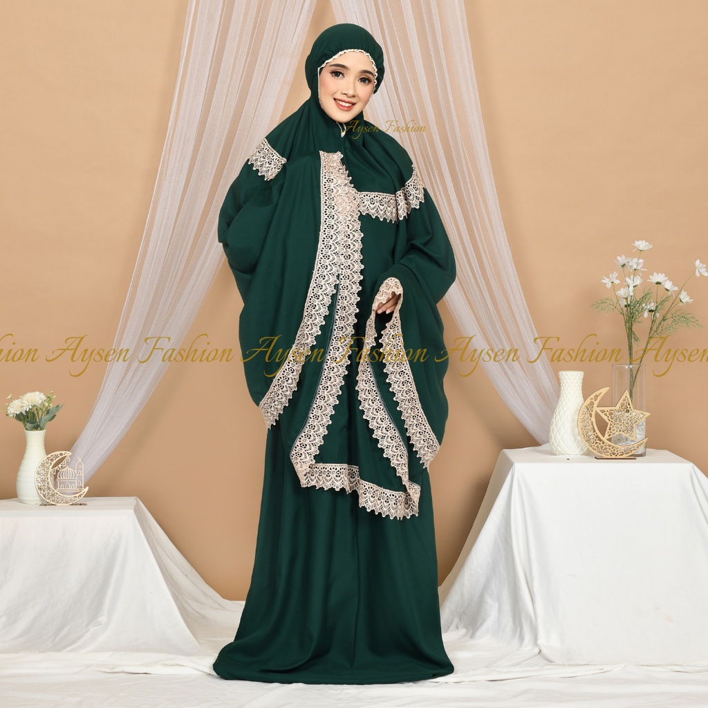 Mukena Dewasa Adiva Series Katun Polos Renda