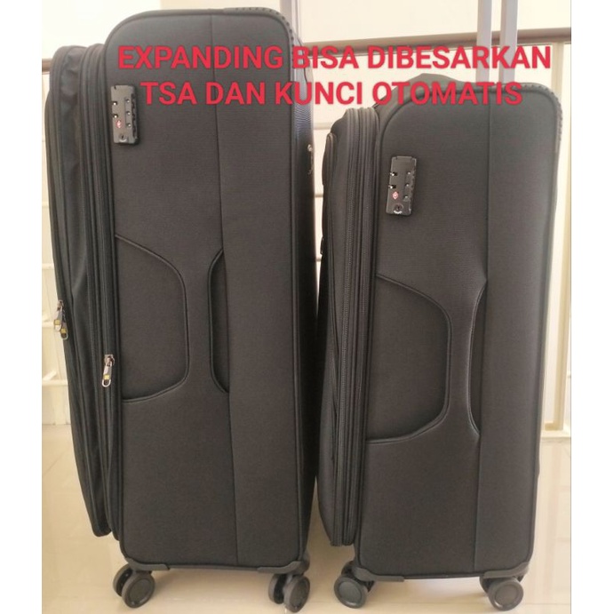 KOPER KAIN PRESIDENT 20 INCHI 24 INCHI 26 INCHI  28 INCHI dan 32INCHI KANVAS RODA 4 PUTAR TSA EXPAND (DIBESARKAN) DOBEL ZIPPER  ORIGINAL TERLARIS TERMURAH BEST SELLER