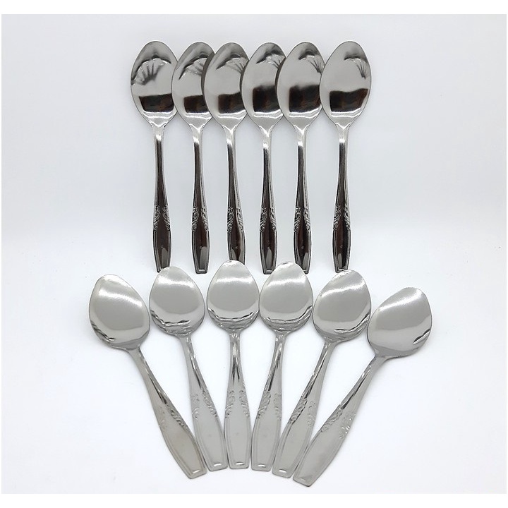 FORK GARPU SPOON SENDOK MAKAN STAINLESS STEEL SS 16 gram - 12 PCS 303 M-686