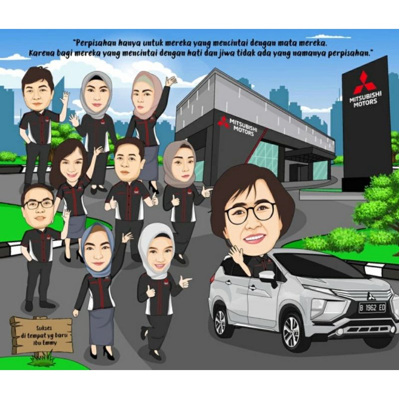 Jual Jasa Edit Karikatur Shopee Indonesia