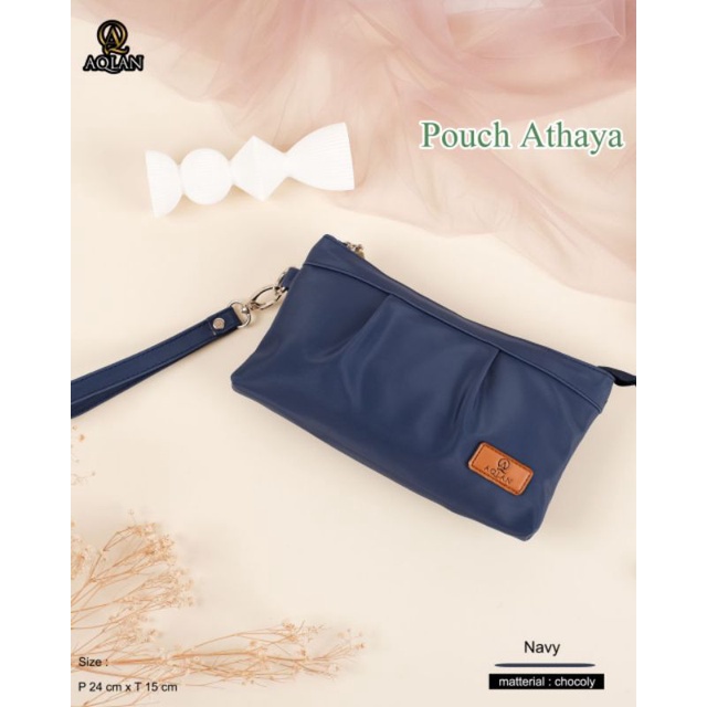 POUCH ATHAYA DOMPET HP BY AQLAN BAHAN CHOCOLY ANTI AIR WATERPROOF PREMIUM