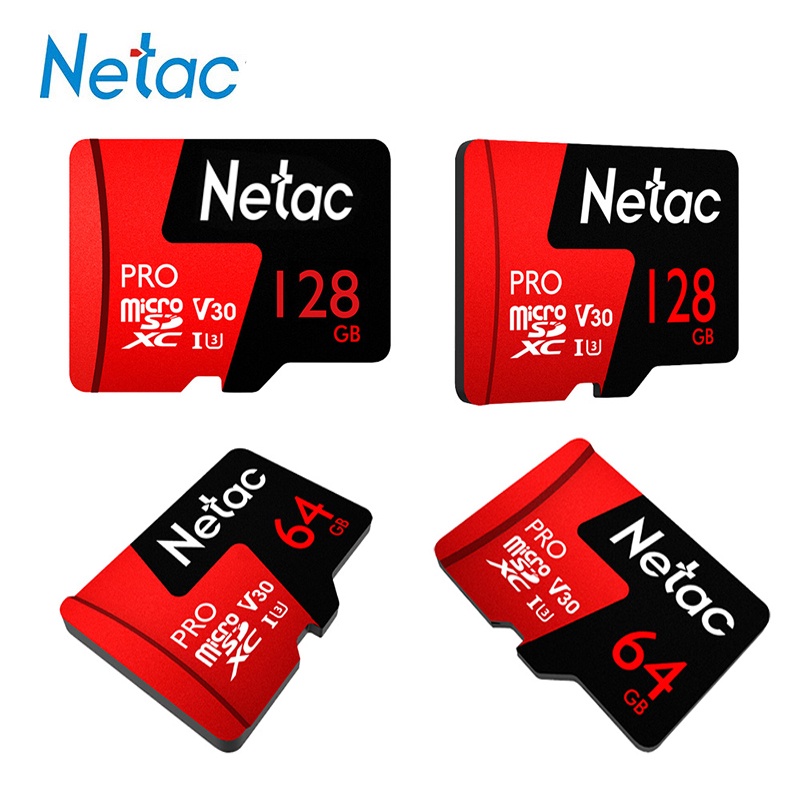 Netac Extreme Memory Card 256GB Kartu Micro SD TF 128GB 64GB 32GB Kartu Micro SD Kecepatan Tinggi