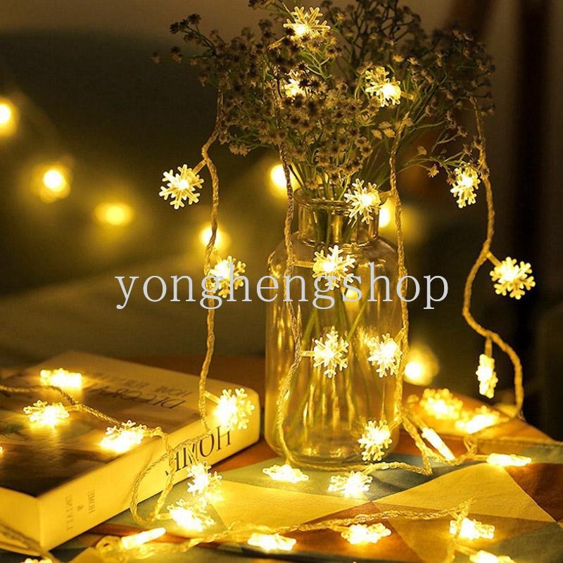 Kreatif Lampu String LED Dengan Klip Foto Lampu Gantung Snowflake Unicorn Berbentuk Bunga Peri Cahaya Valentine Hari Pernikahan Lamaran Xmas Pesta Dekorasi Cahaya